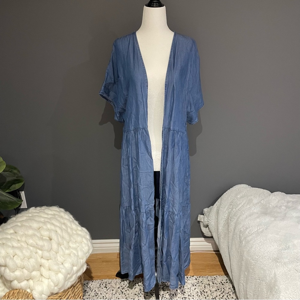 Valentina Naldi - Chambray Tencel Kimono Cape